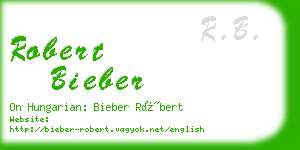 robert bieber business card